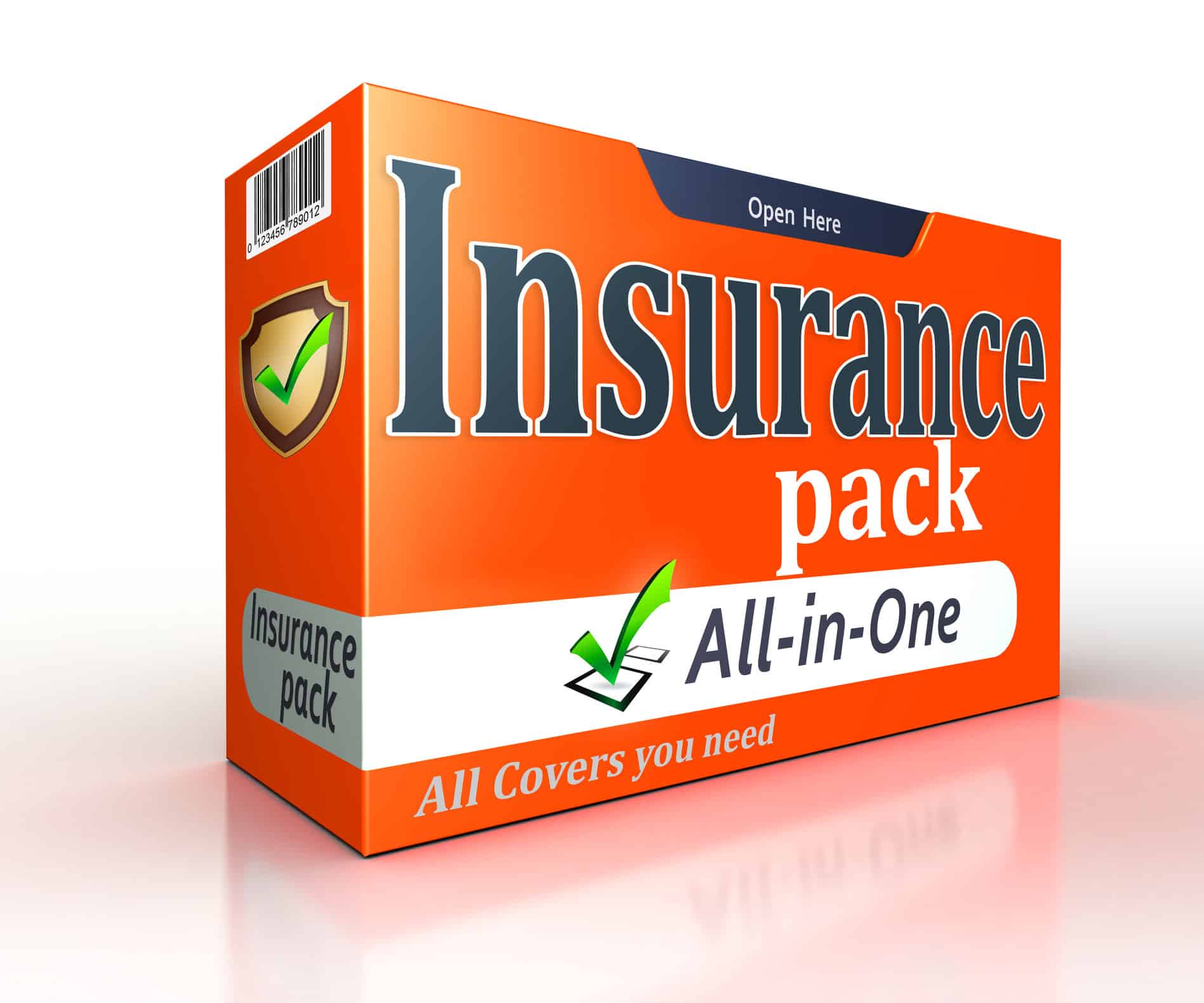 Orange Insurance Insurance orange pack concept on white background | Agency Checklists