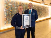 FM Global Rhode Island Research Campus displays 1,007 fire sprinklers, setting a Guinness World Record for property protection technology