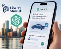 Liberty Mutual launches a ChatGPT app to provide personalized auto insurance quotes.
